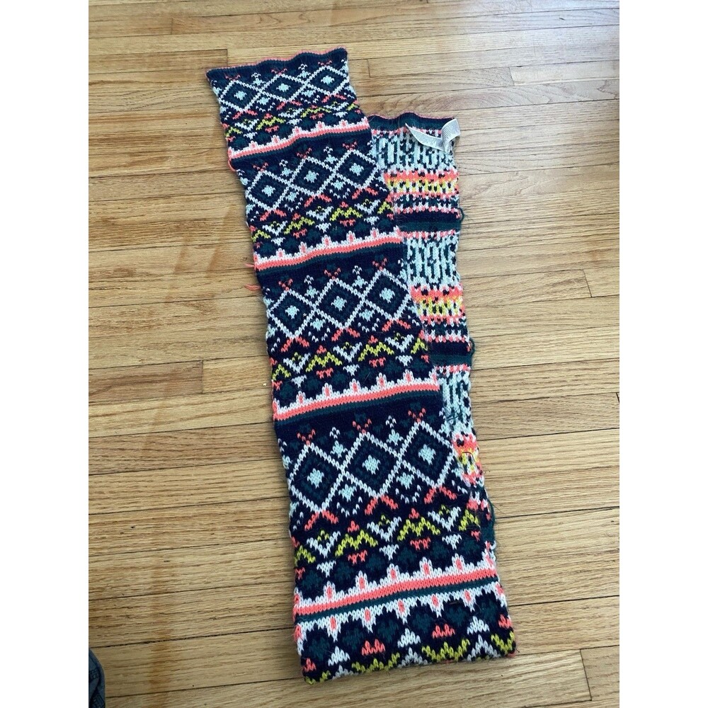 Old Navy Women Scarf Knit Geometric Blue